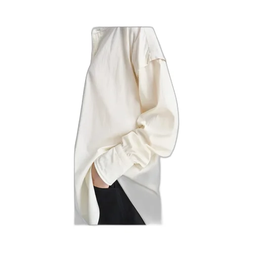 Half Placket Long Shirt