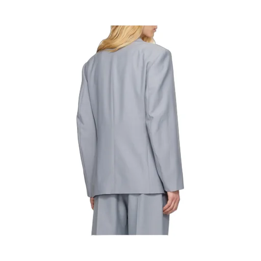 Long-Sleeved Double-Breasted Blazer
