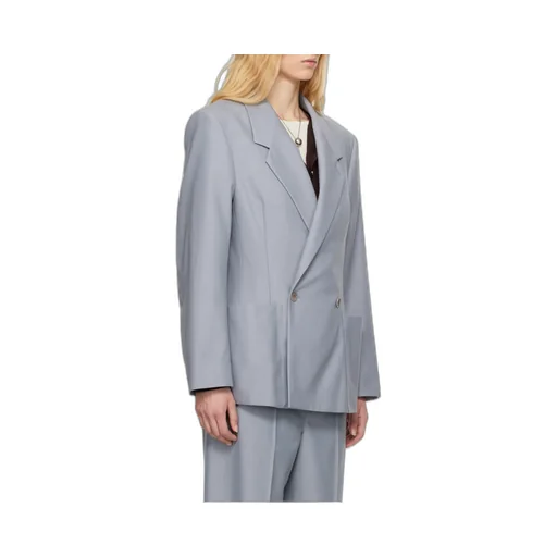 Long-Sleeved Double-Breasted Blazer