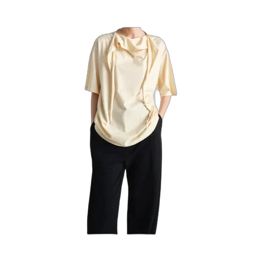Knot-Detailed Short-Sleeved Top