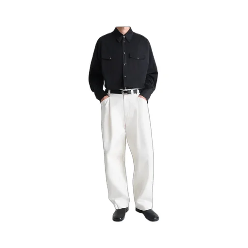 Pleated Workwear Pants