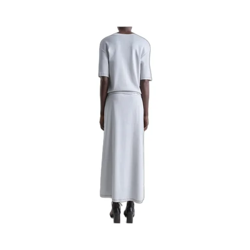 Belted Crewneck T-Shirt Dress