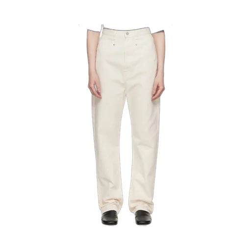 Drop-Crotch Straight-Leg Jeans