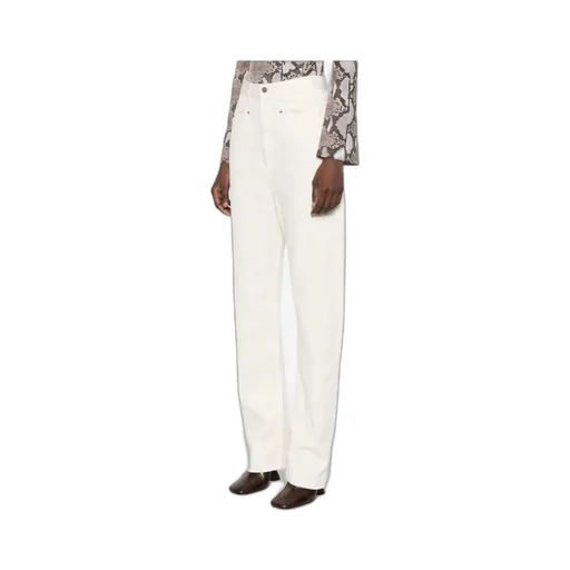 Drop-Crotch Straight-Leg Jeans