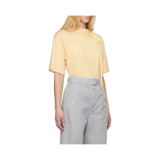 Knot-Detailed Short-Sleeved Top