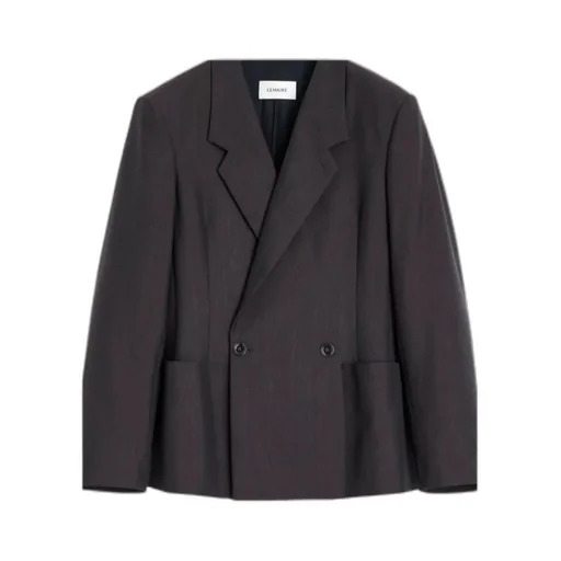 Long-Sleeved Double-Breasted Blazer