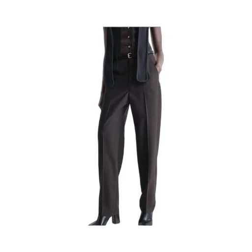 Tapered Leg Tailored Trousers