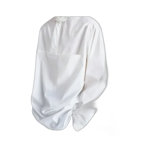 High-Neck Long Sleeved Shirt