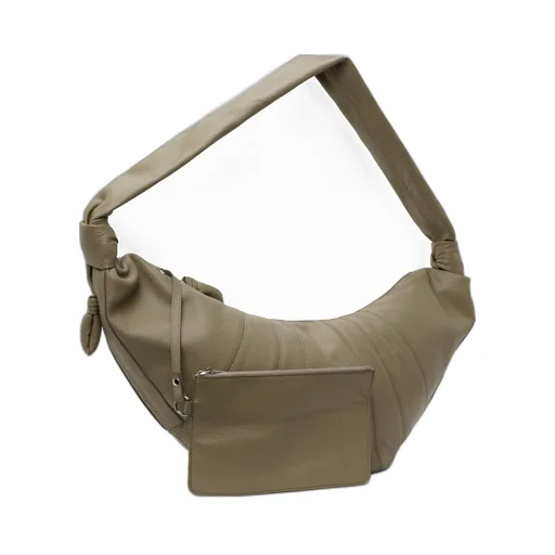 Croissant Zip-Up Large Crossbody Bag