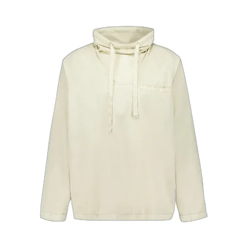 Funnel Neck Long Sleeved Drawstring Sweatshirt