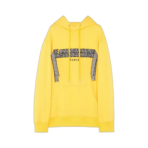 Logo Patch Drawstring Hoodie