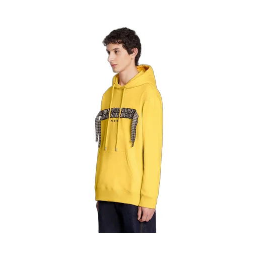 Logo Patch Drawstring Hoodie