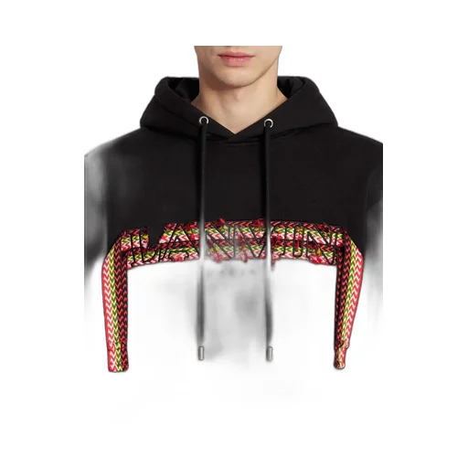 Logo Patch Drawstring Hoodie