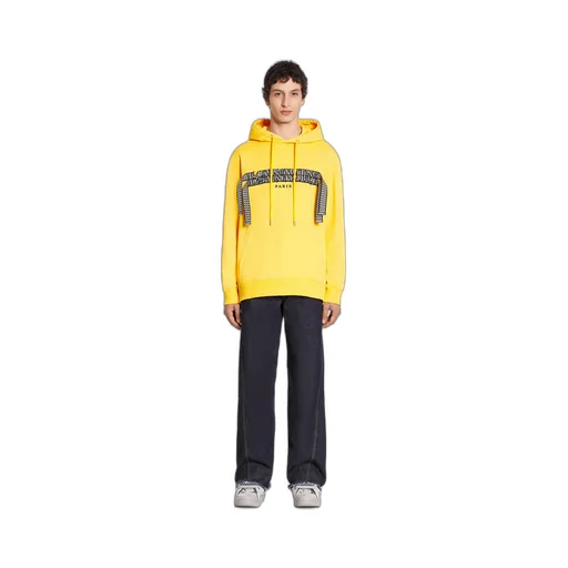 Logo Patch Drawstring Hoodie
