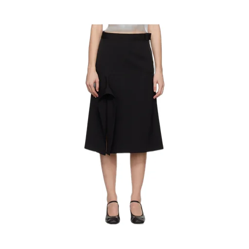 Asymmetric Midi Skirt