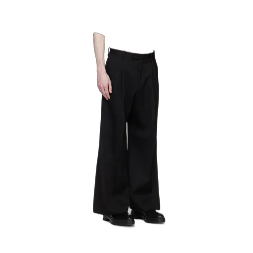 Pleat Detailed Wide Leg Trousers