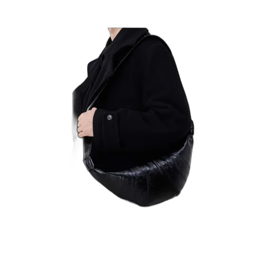 Croissant Zip-Up Medium Crossbody Bag