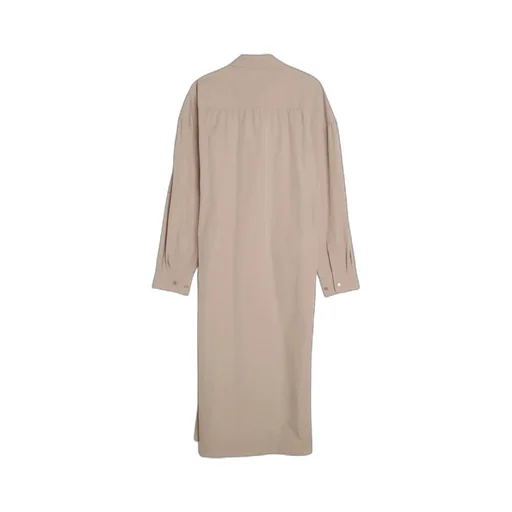 Wrap-Design Mid-Length Shirt Dress
