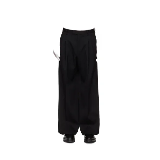 Pleat Detailed Wide Leg Trousers