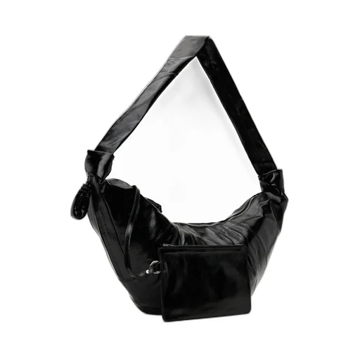 Croissant Curve-Edge Shoulder Bag