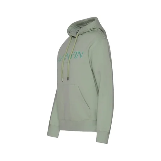 Logo Embroidered Drawstring Hoodie