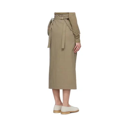 Mid-Length Skirt With Suspenders