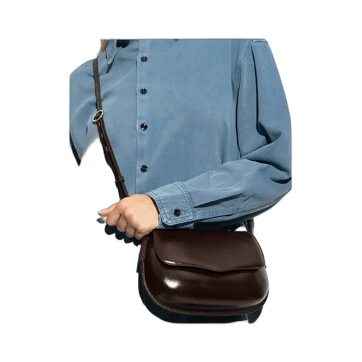 Belly Foldover Top Shoulder Bag
