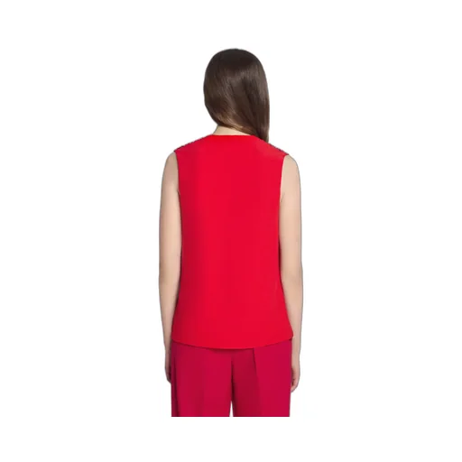 V-Neck Sleeveless Top