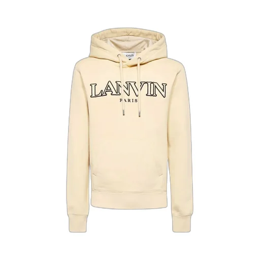 Logo Embroidered Drawstring Hoodie