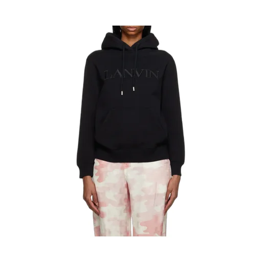 Logo Print Drawstring Hoodie