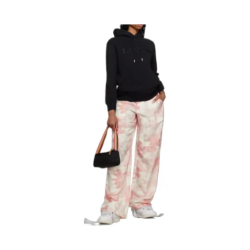 Logo Print Drawstring Hoodie