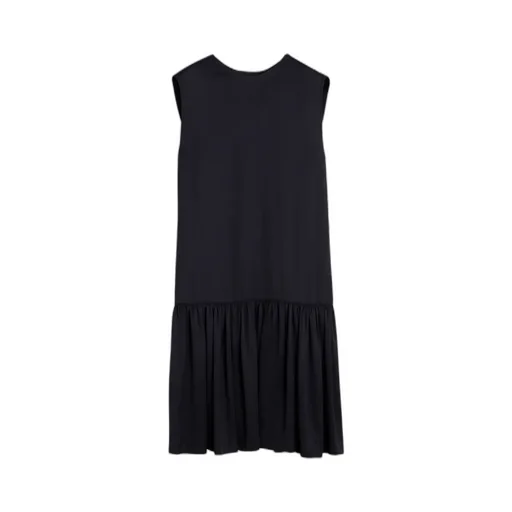 Gathered Detailed Sleeveless Dress