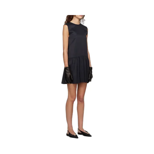 Gathered Detailed Sleeveless Dress
