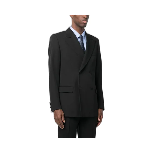 Double-Breasted Long-Sleeved Blazer