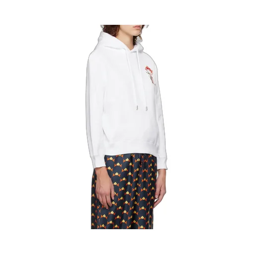 Logo-Printed Long-Sleeved Hoodie