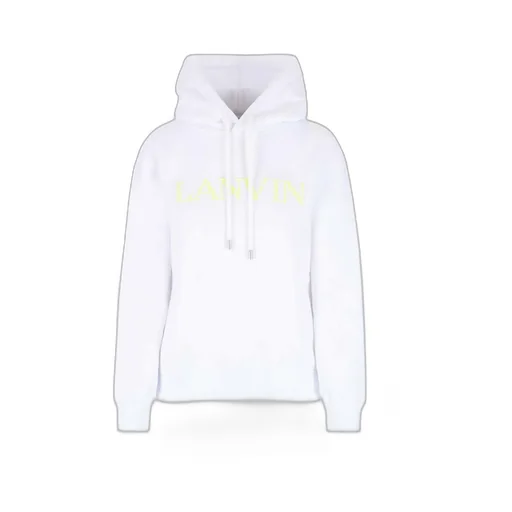 Logo Embroidered Drawstring Hoodie
