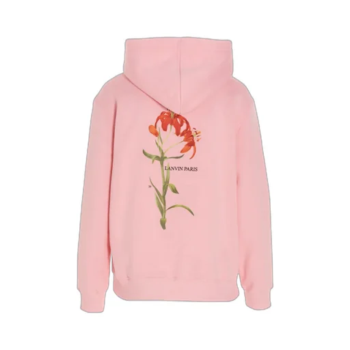 Rabbit-Embroidered Drawstring Hoodie
