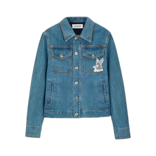 Rabbit-Patch Denim Jacket