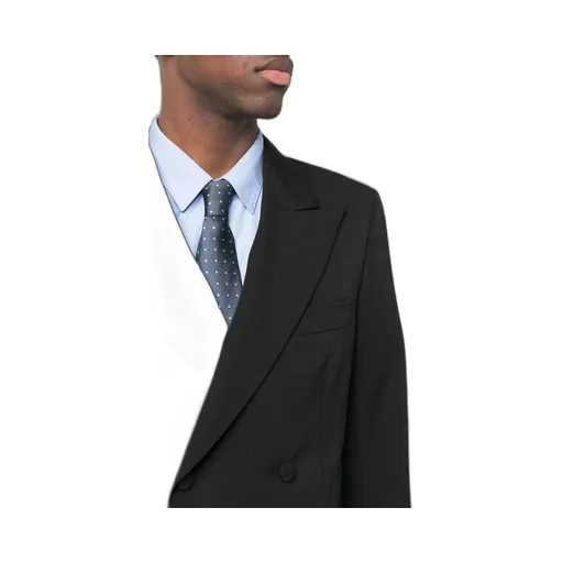 Double-Breasted Long-Sleeved Blazer
