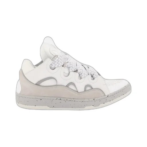Curb Panelled Lace-Up Sneakers