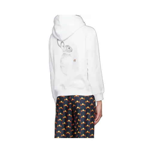 Logo-Printed Long-Sleeved Hoodie