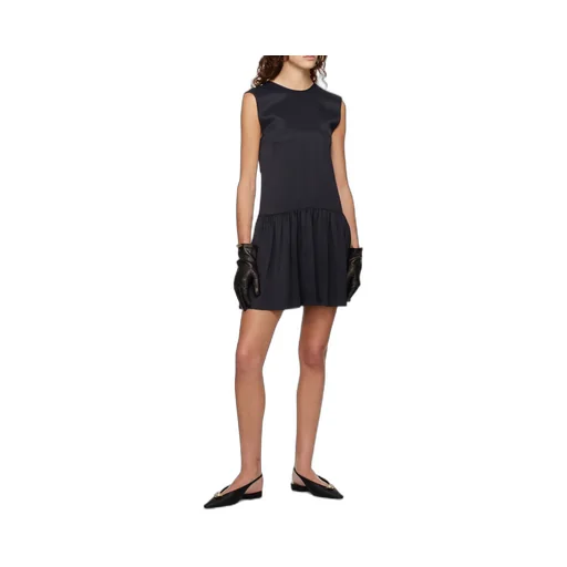 Gathered Detailed Sleeveless Dress