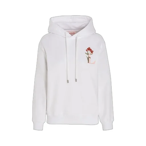 Logo-Printed Long-Sleeved Hoodie