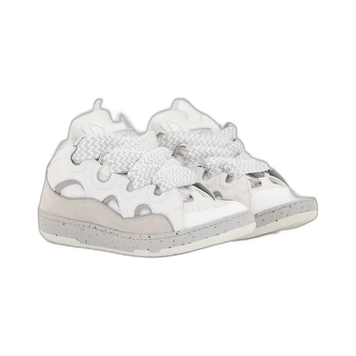 Curb Panelled Lace-Up Sneakers