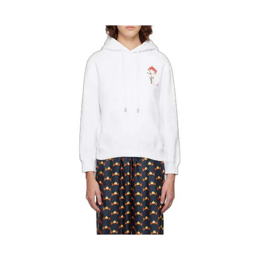 Logo-Printed Long-Sleeved Hoodie