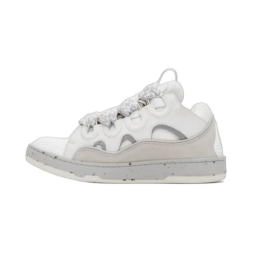 Curb Panelled Lace-Up Sneakers
