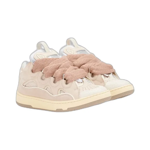 Leather Curb Sneakers