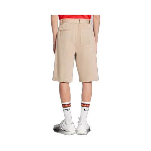 Embroidered-Logo Bermuda Shorts