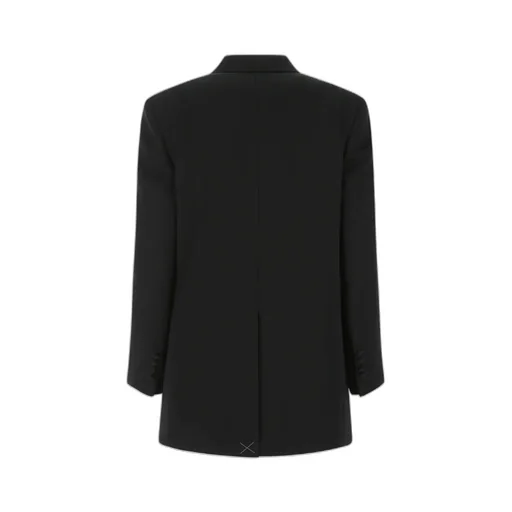 Single Breasted Cropped-Sleeve Blazer