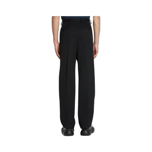 Straight-Leg Satin Panelled Trousers